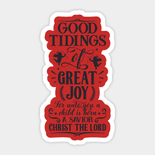 Good tidings of great joy Sticker